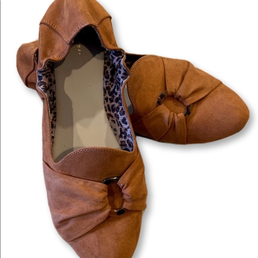 Scrunched Heel Flats